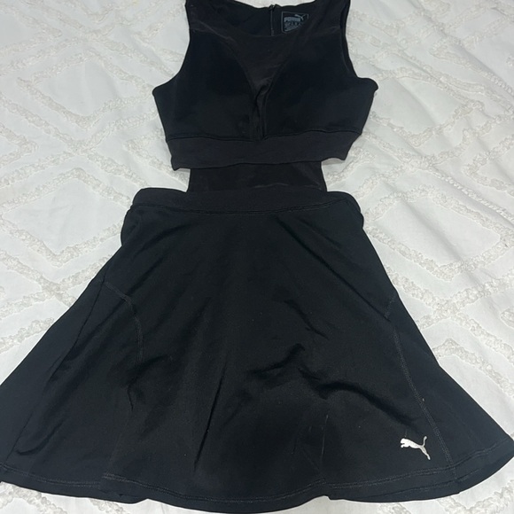 Puma Dry Cell Balance Dress Black Tennis Mesh Cutout Sleeveless Shorts Size xs - Picture 8 of 9